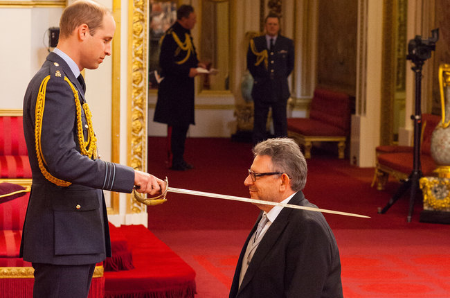 Prince William knights Universal Music CEO Lucian Grainge