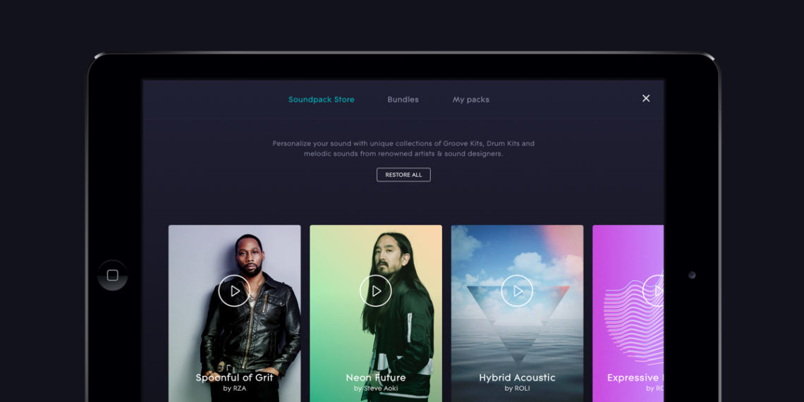 ROLI launch 9 new soundpacks with Steve Aoki and RZA from Wu-Tang Clan