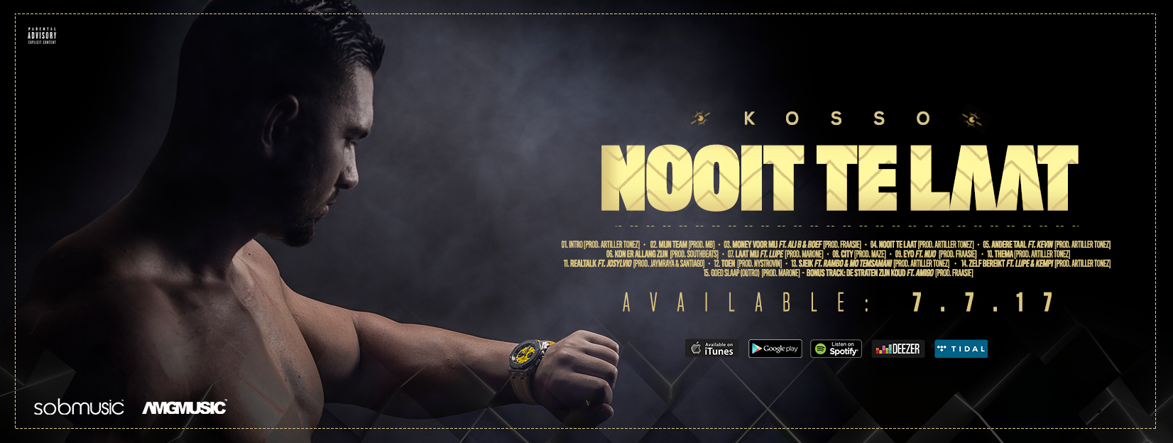 Kosso’s debut album hits No.5 in the Dutch album charts