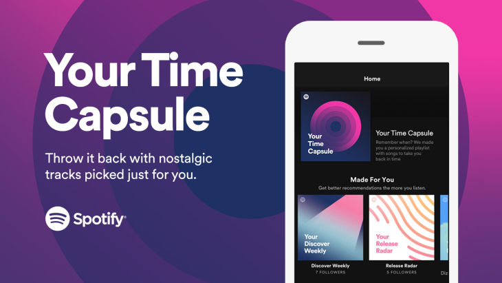 Take a trip back to your childhood with Spotify’s new Time Capsules