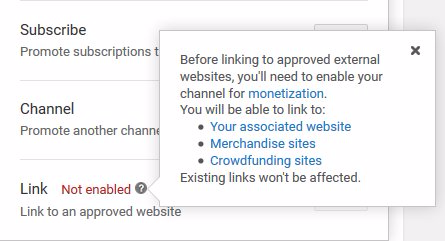 YouTube will no longer let you share web links in videos