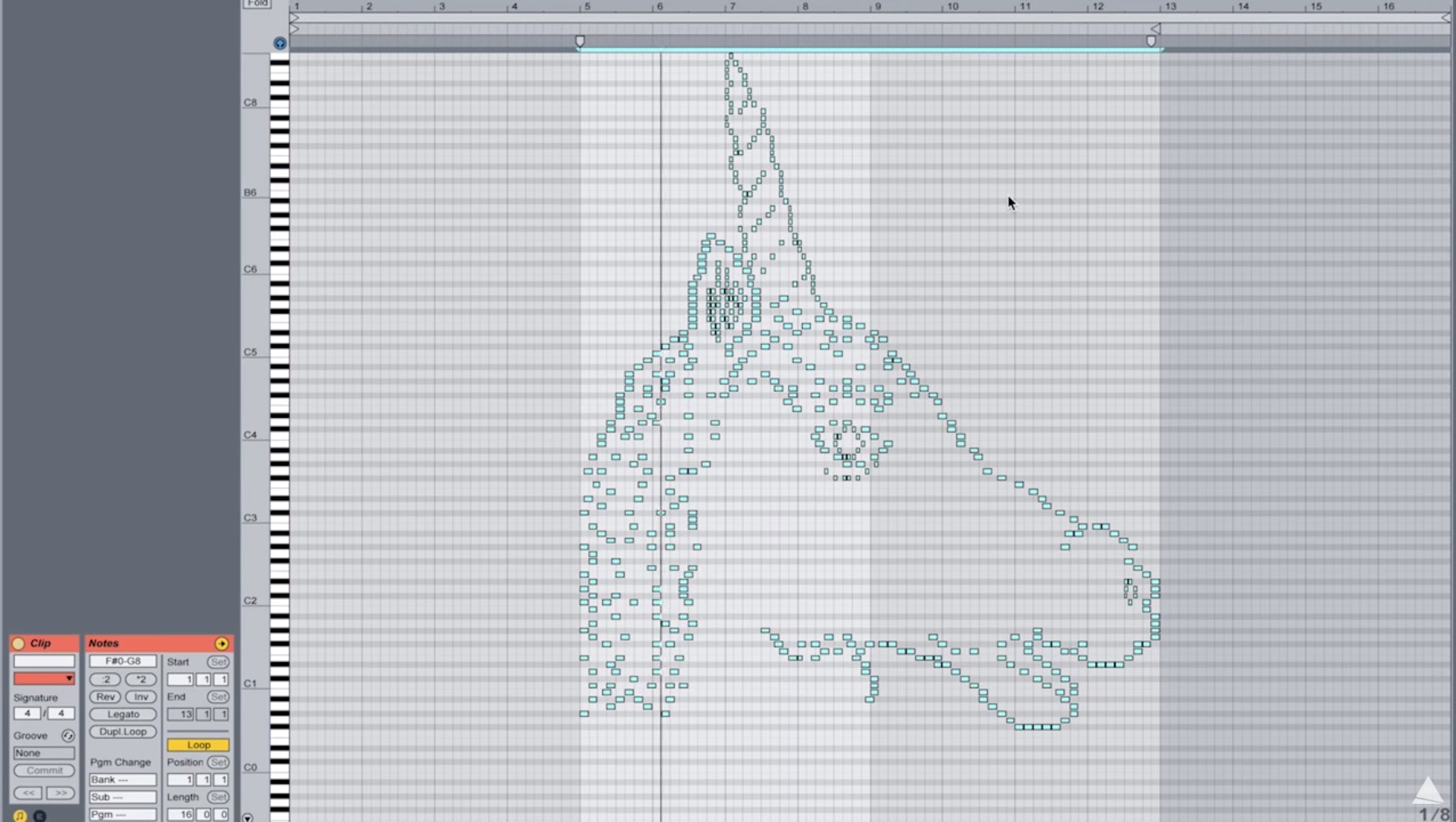 Enter the world of MIDI art, illustrations made from music