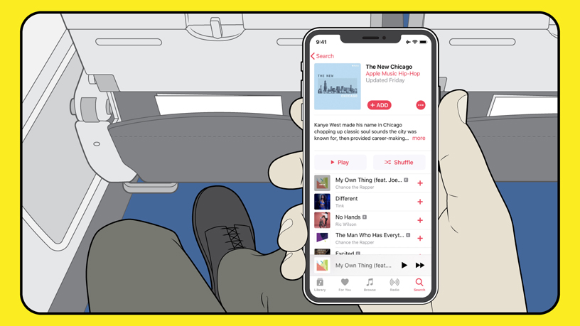 Stream and fly with Apple Music free on American Airlines