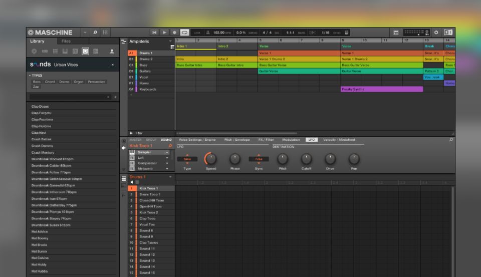 Maschine’s integration with Sounds.com brings millions of samples into your workflow