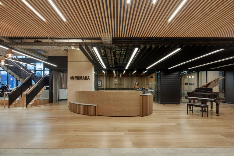 Yamaha Music Australia Headquarters – Incorporating Their Instruments in the Design