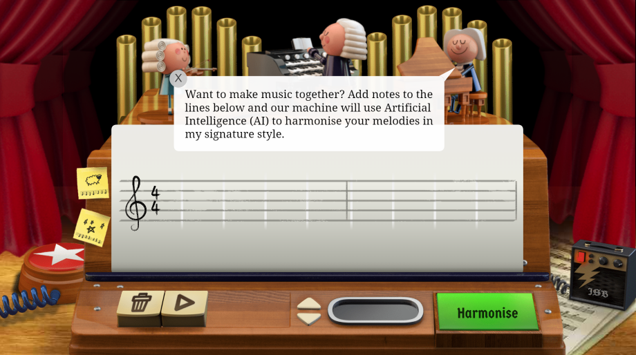 Make music with Bach from Google search