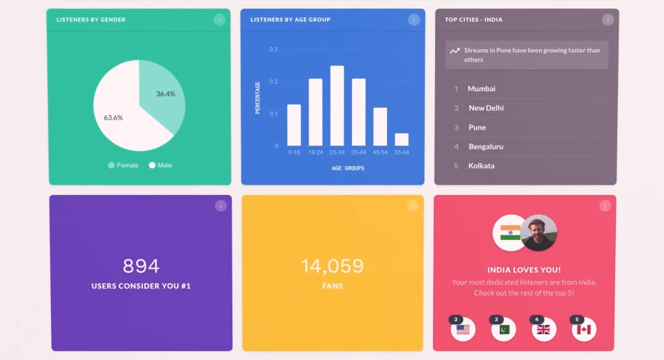 Take control of your JioSaavn artist page with insights