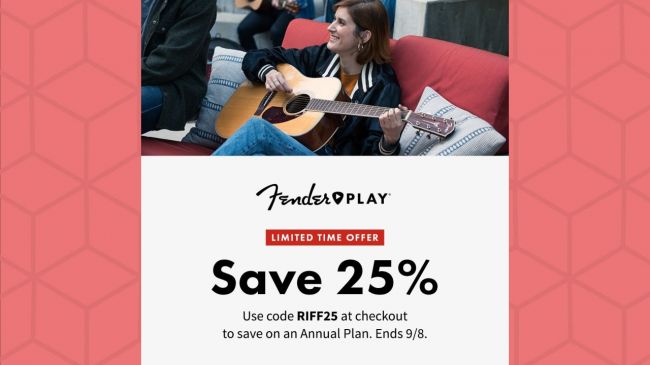 Get 25% off Fender’s online guitar lessons