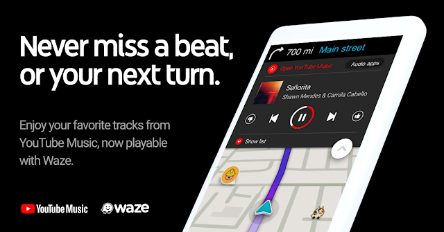 Take YouTube Music on the road with Waze