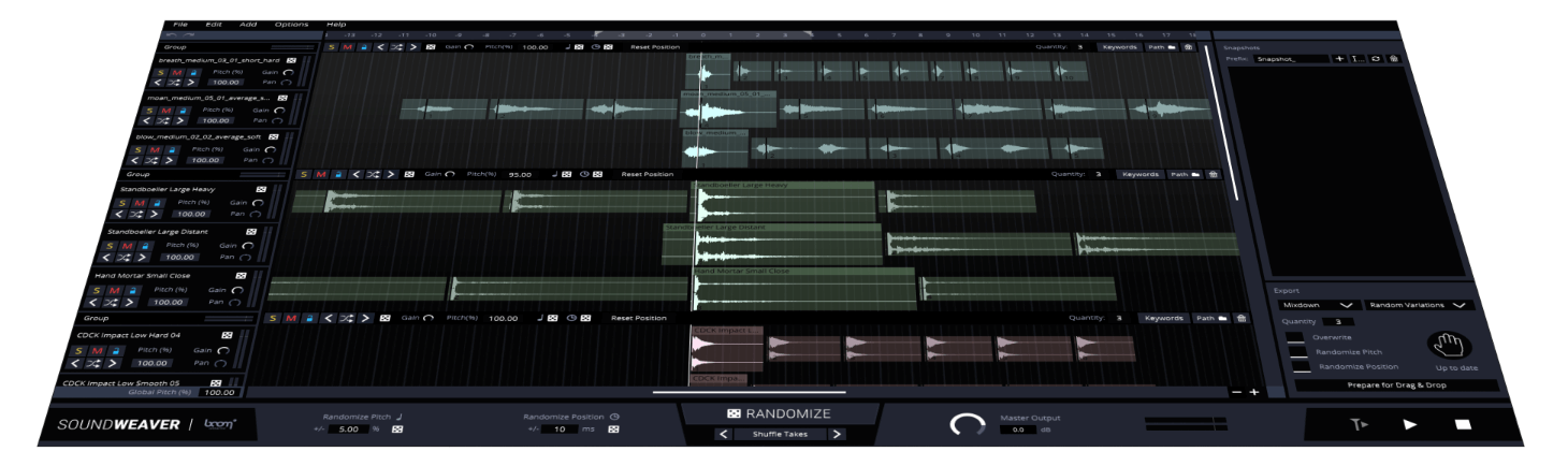 Create whole new sound designs from your existing sample library