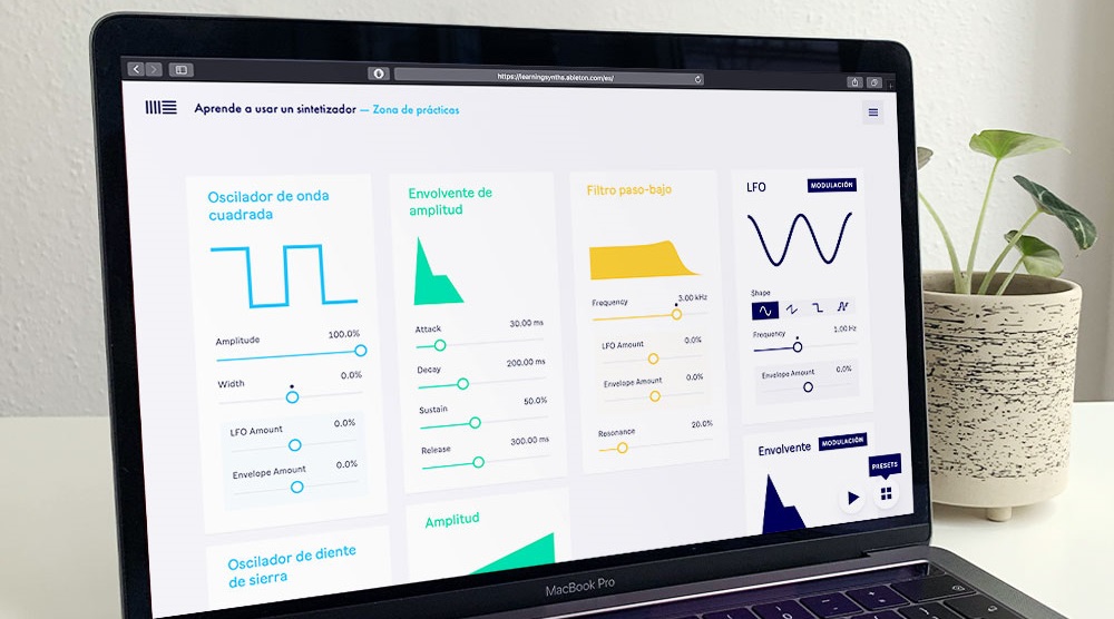 Learn how to use synths with this fun, free website from Ableton