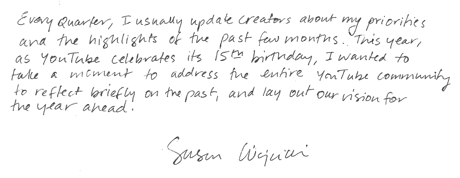 15 years since YouTube launched they lay out their plans for 2020