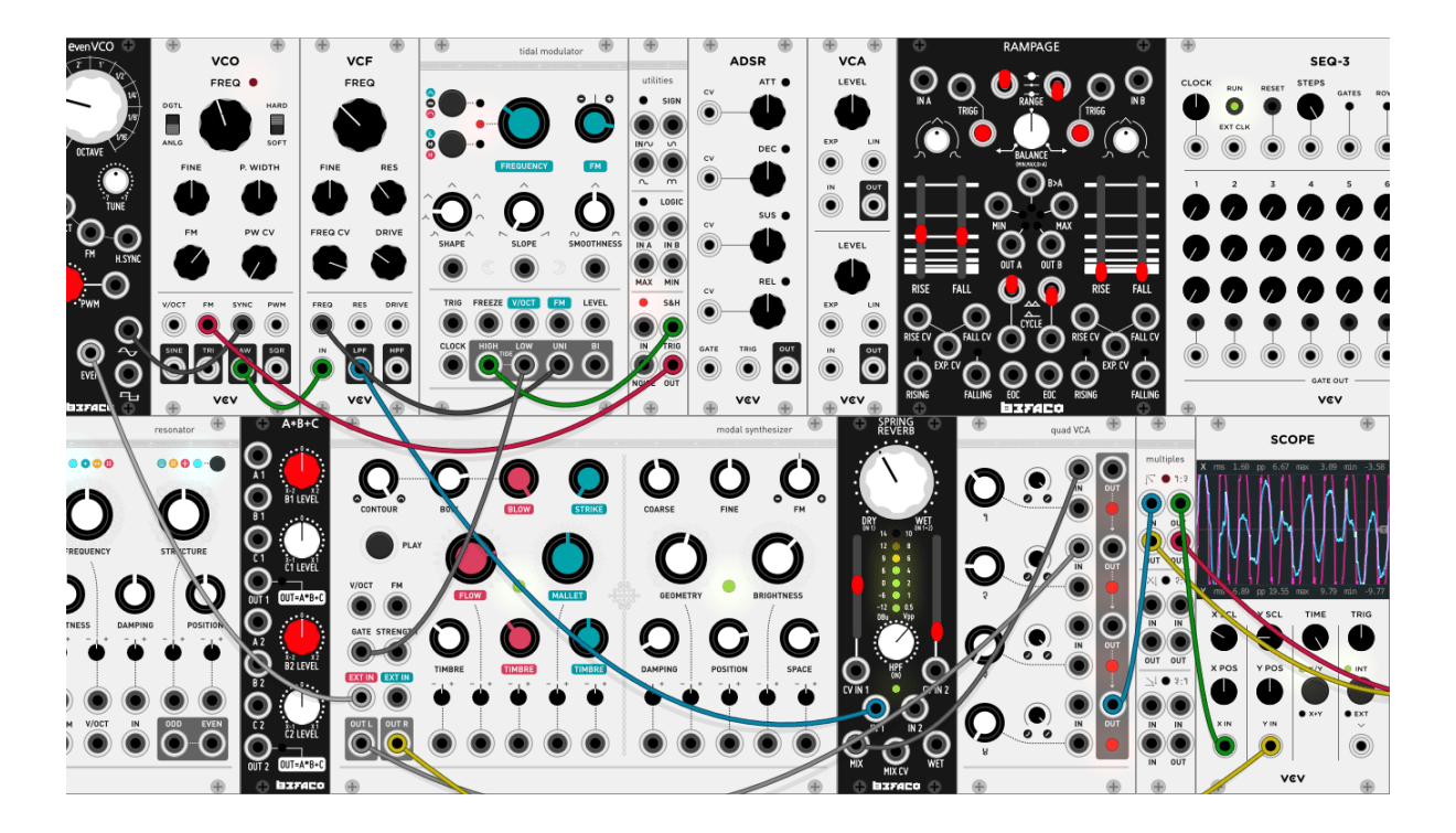 Create your own virtual euroracks for free with this program