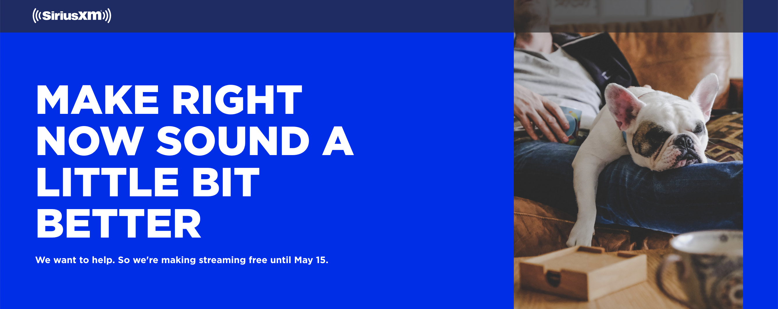 SiriusXM Premier Streaming Service is now free until May 15th