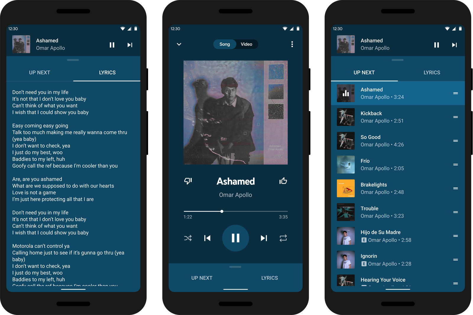 YouTube Music add lyrics to now playing songs