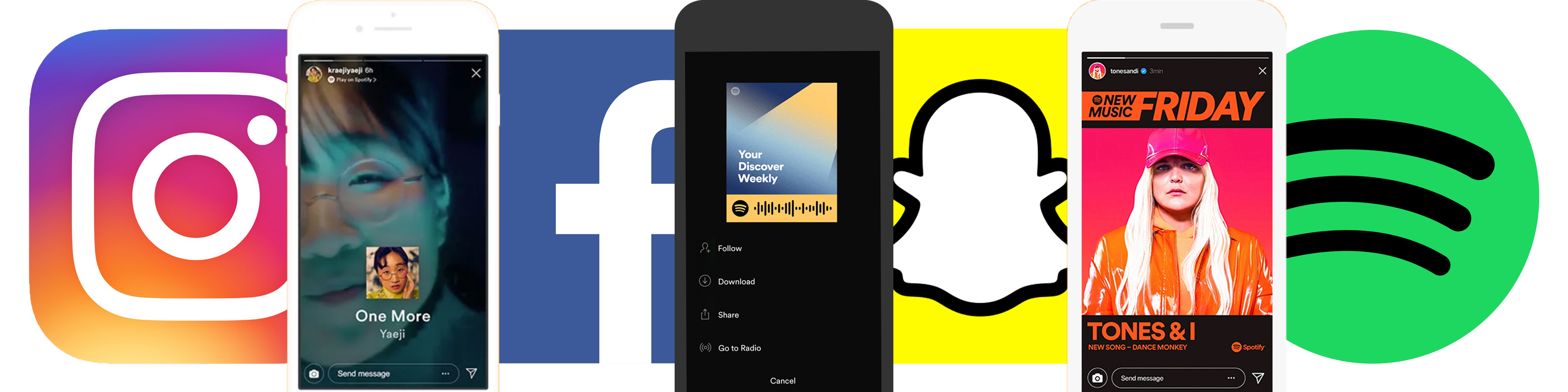 All of the creative ways to share your Spotify tracks