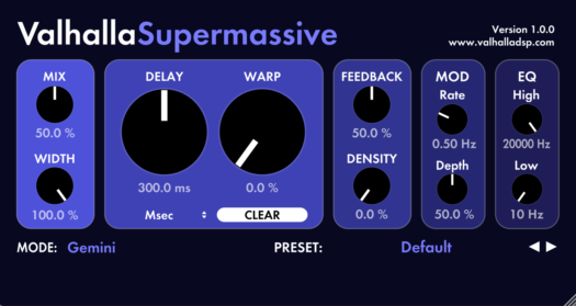 Valhalla’s Supermassive delay & reverb plugin is now free