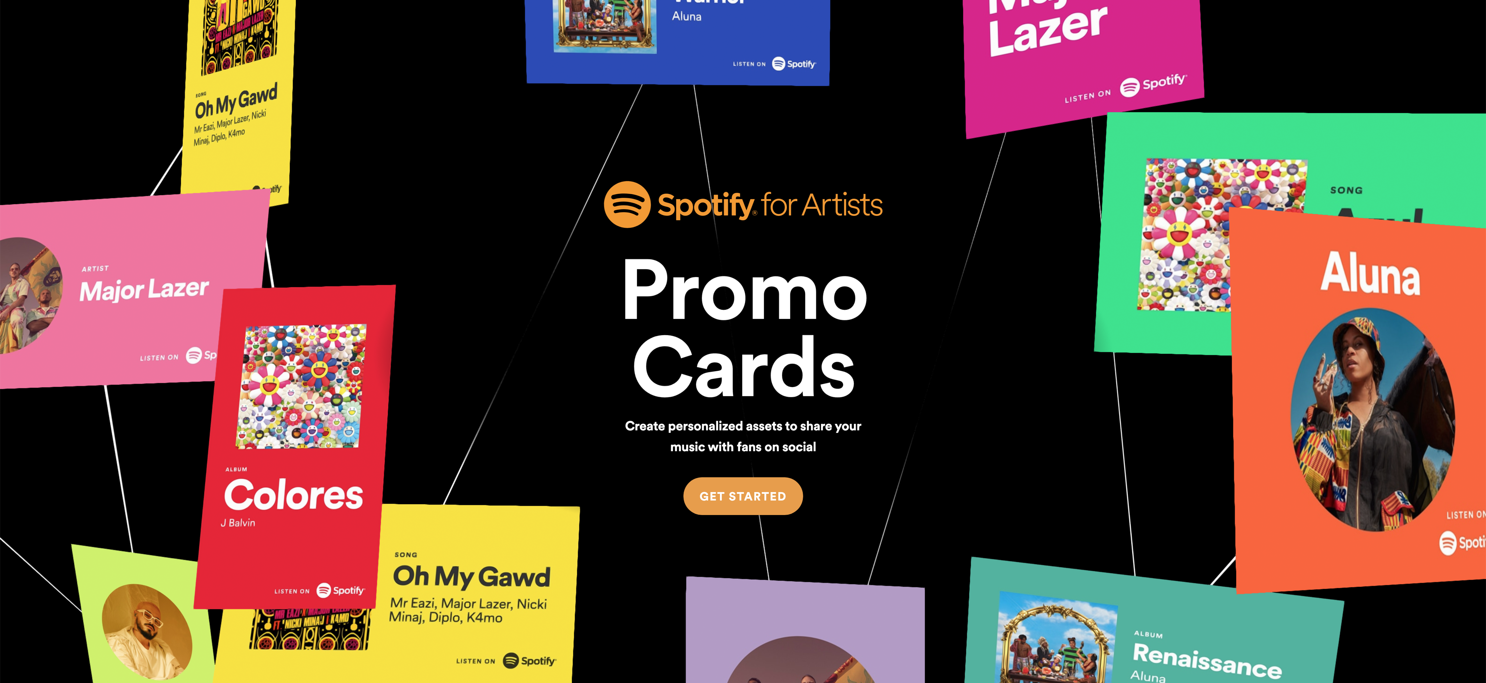 Spotify introduce Promo Cards – shareable custom assets for your music and artist profile