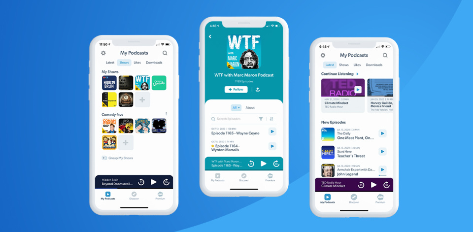 Podcasting app Stitcher gets a redesign with useful new features
