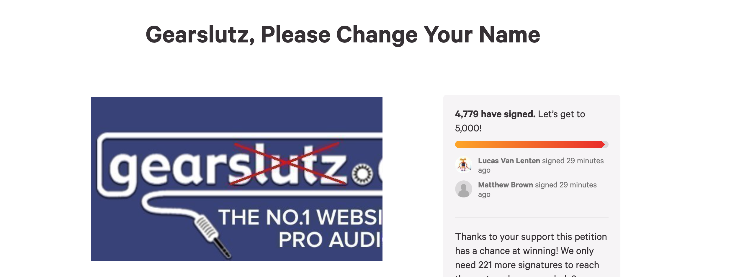 Gearlslutz Changes Name