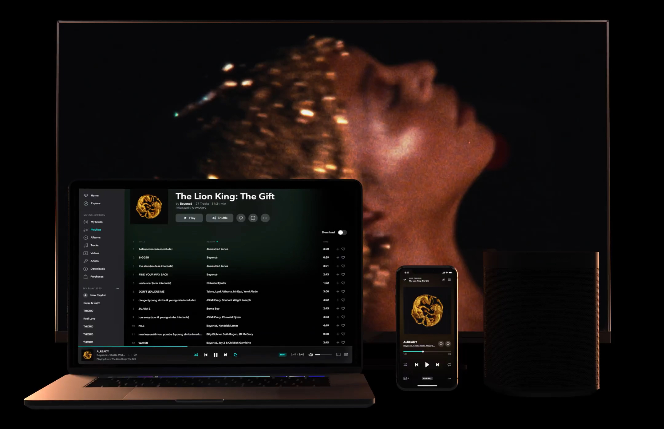 How can I listen to music on TIDAL on more than one device?