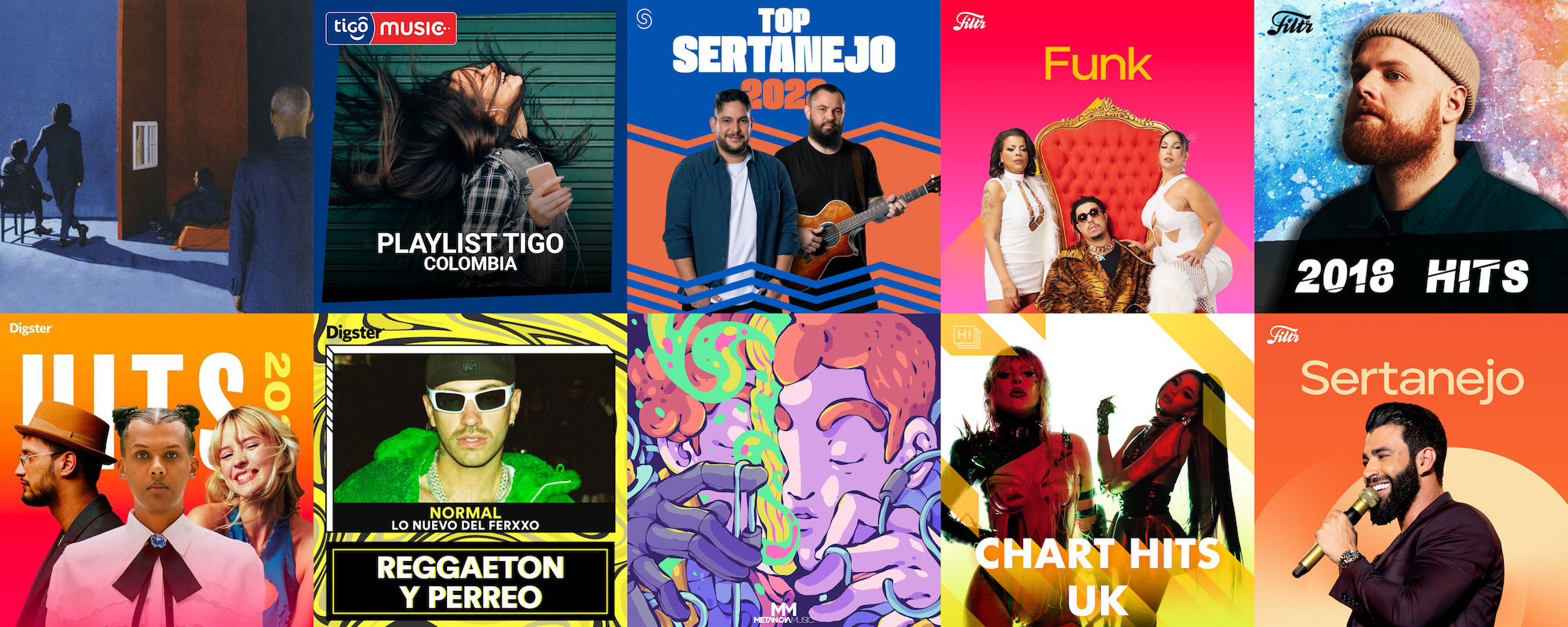 Top 10 most followed non-editorial playlists on Deezer in 2022