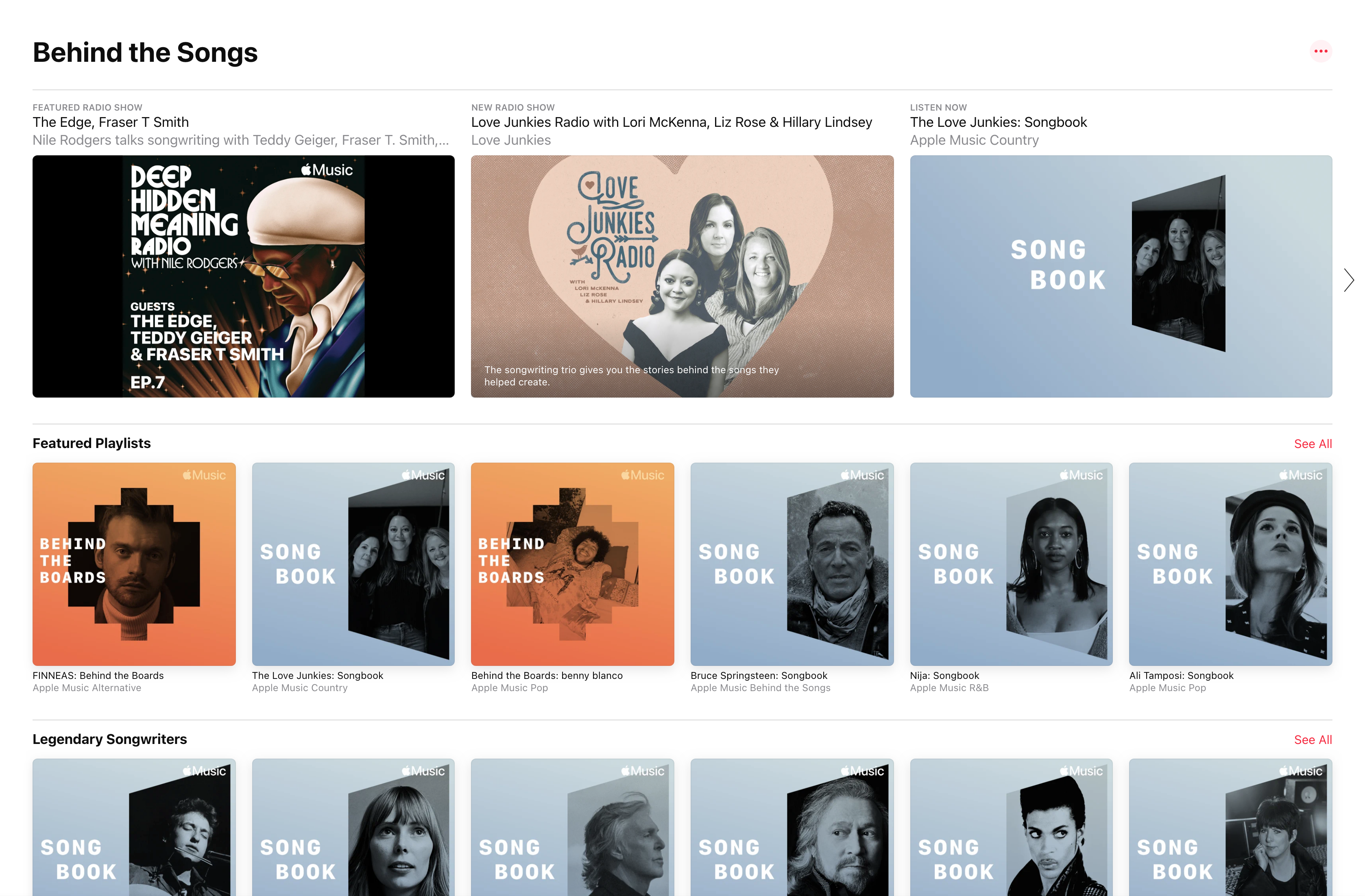 Apple Music follow Spotify’s lead in highlighing songwriters with ‘Behind the Songs’
