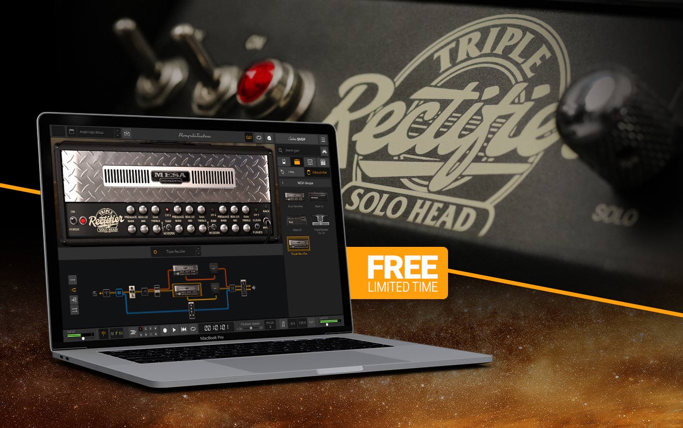 MESA/Boogie Triple Rectifier amplifier is free on AmpliTube 5 now