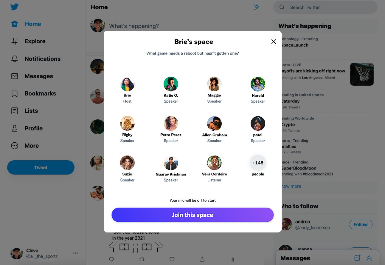 Twitter Spaces are now available on web, allowing you to join audio-only rooms on desktop