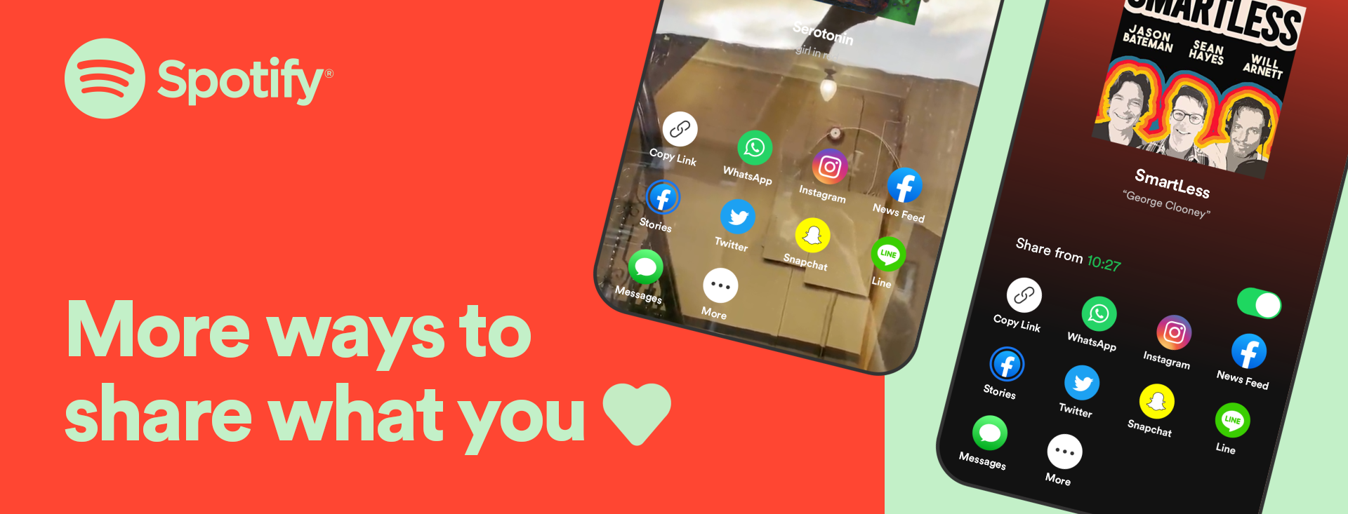 Spotify introduce three new ways for artists and fans to share music and podcasts on social media