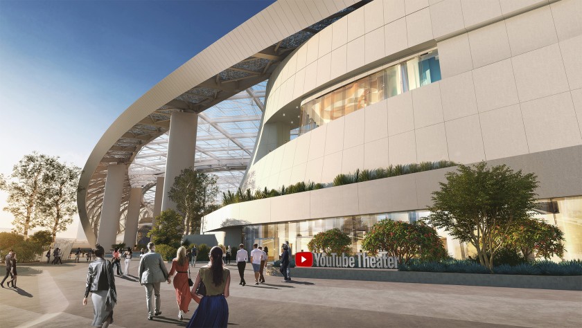 YouTube opens venue at Hollywood Park