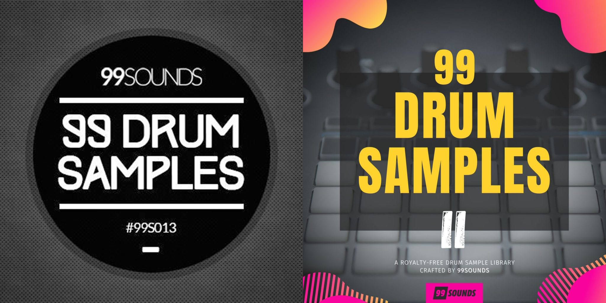 99 Drum Samples I and II are currently free from 99Sounds