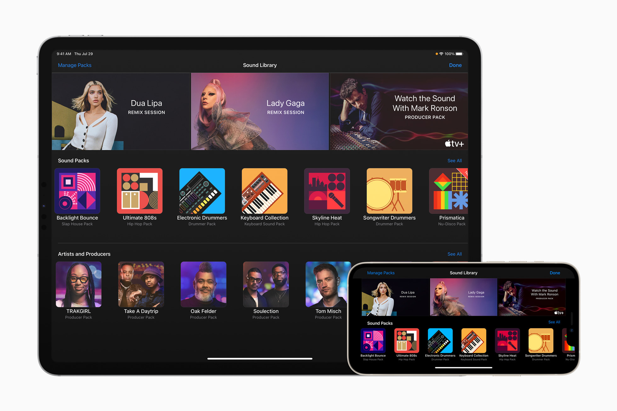 New free GarageBand Sound Pack from Lady Gaga and top producers