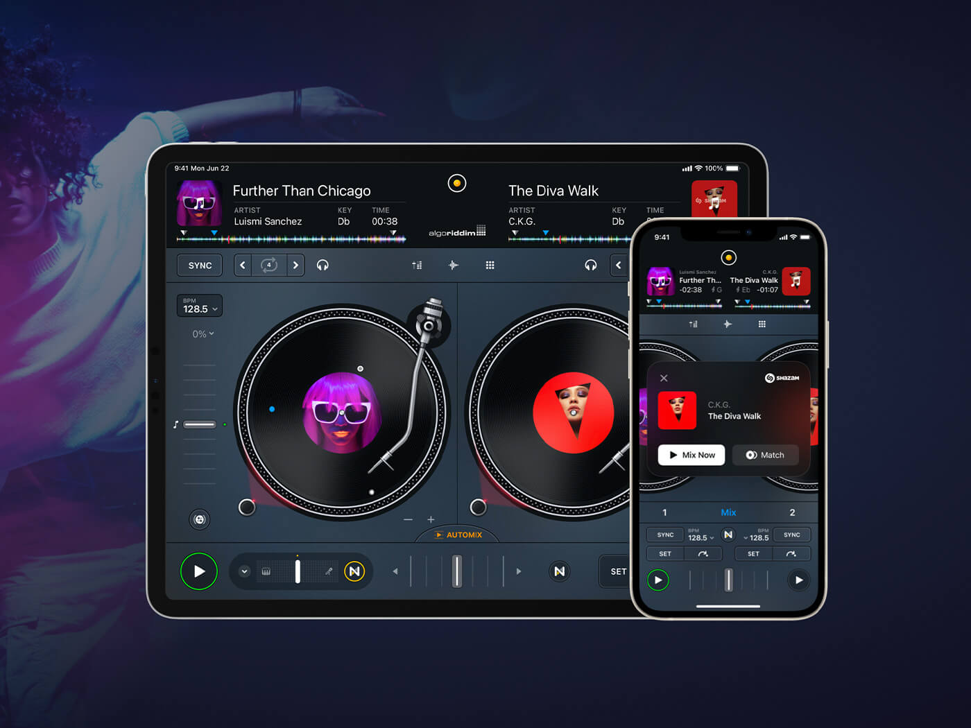 Algoriddim djay can now detect tracks with Shazam