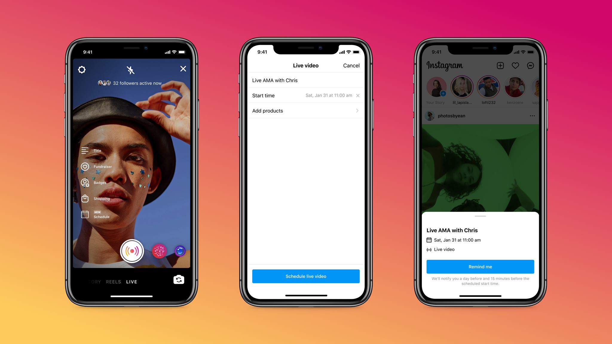 How to schedule Instagram Live streams