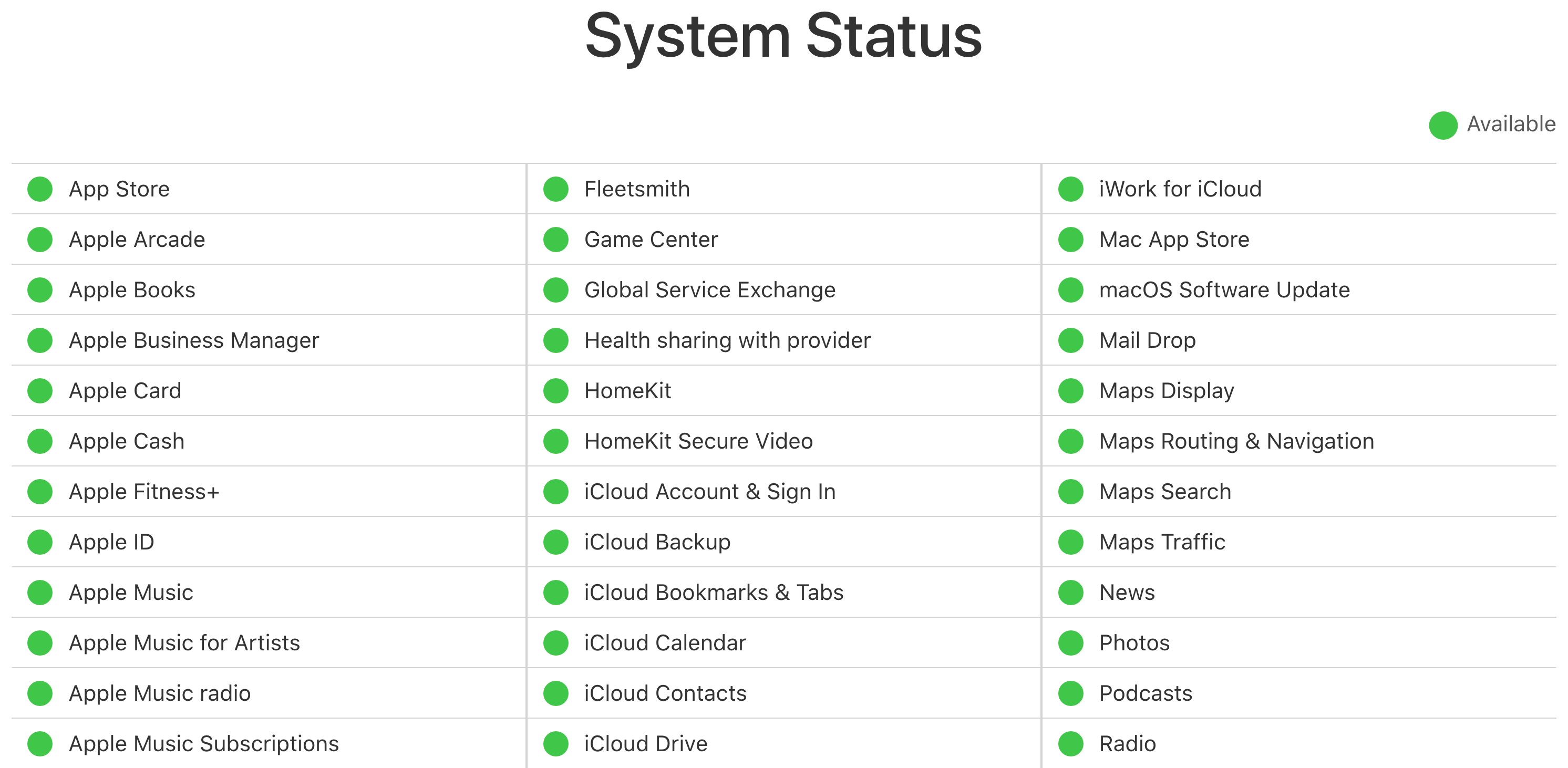 Is Apple Music down?