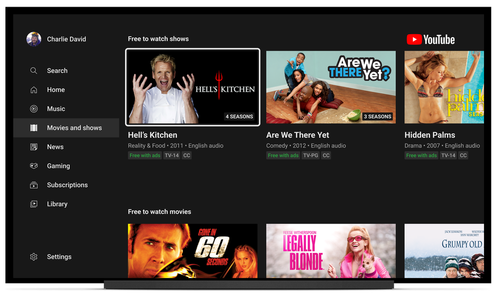 You can now stream thousands of movies and TV shows for free on YouTube