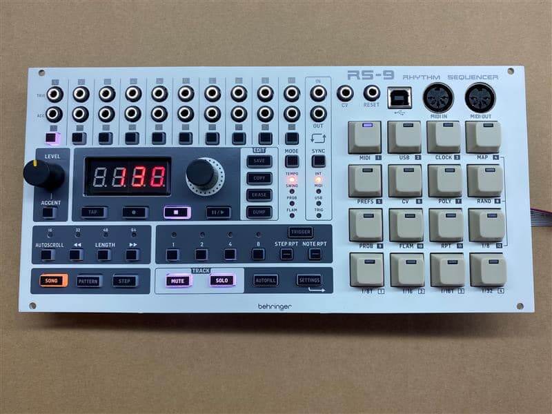 Behringer RS-9: the Eurorack drum sequencer module nears completion