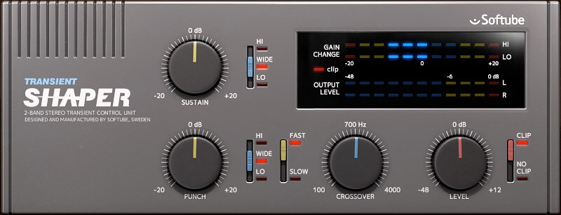 Softube Transient Shaper: get it for less than £10 at Plugin Boutique