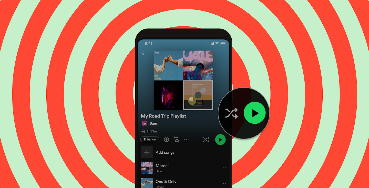 Perks of Spotify Premium now include separate shuffle and play buttons