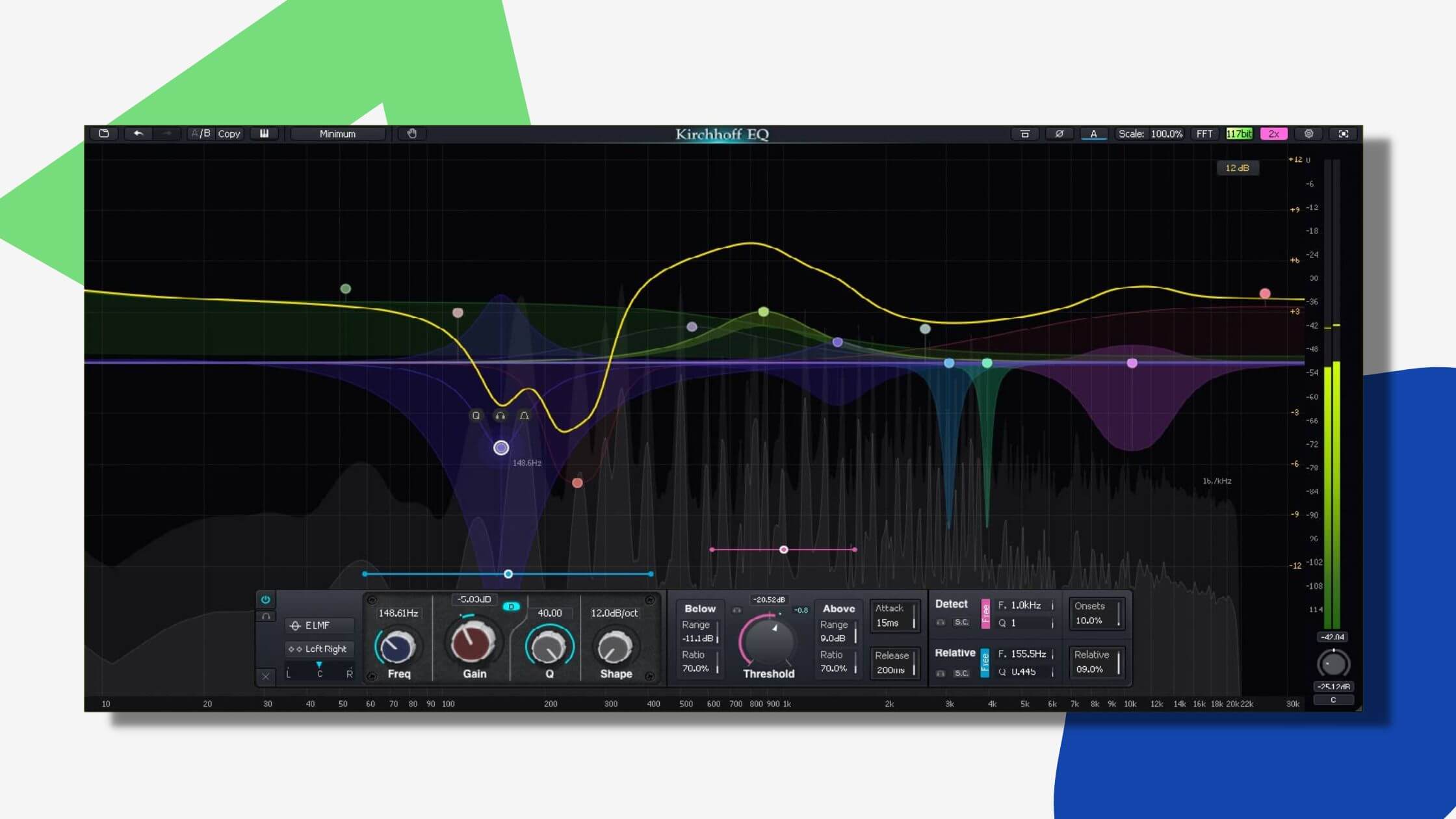 Kirchhoff-EQ: 32-band parametric EQ by Three-Body Technology