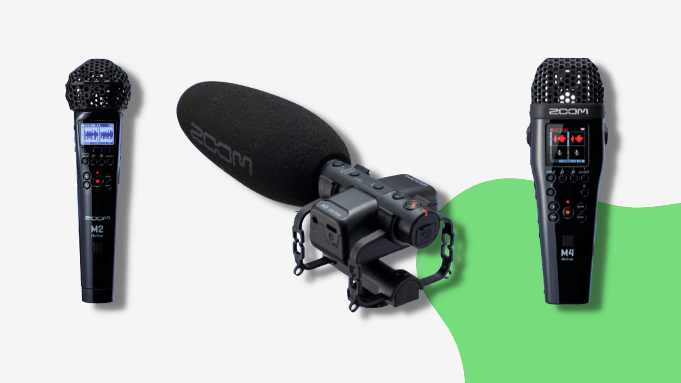 Zoom announces the MicTrak range of portable digital recorders