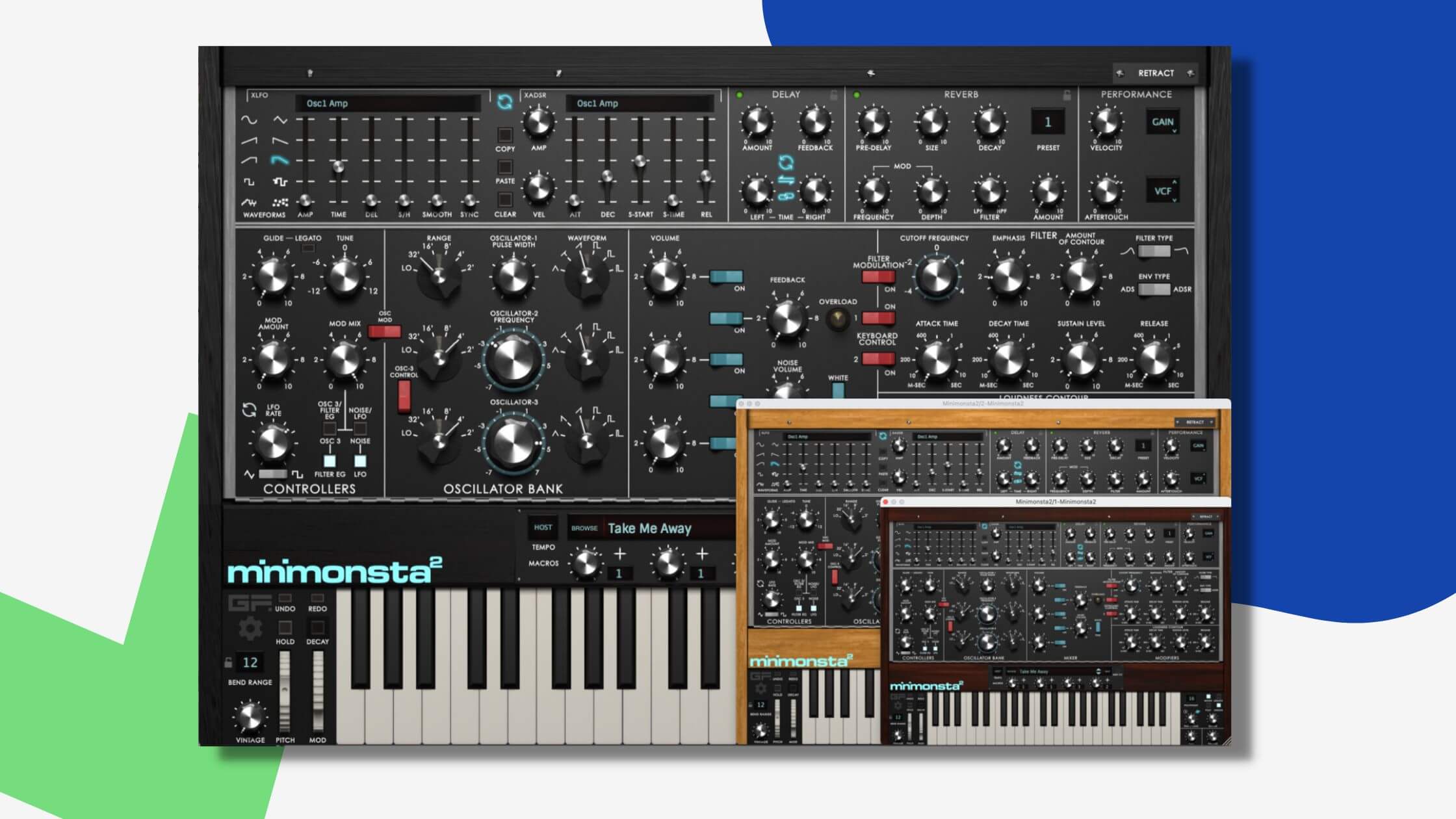 Minimonsta 2 – GForce Software adds new enhancements to their Minimoog Model D emulation