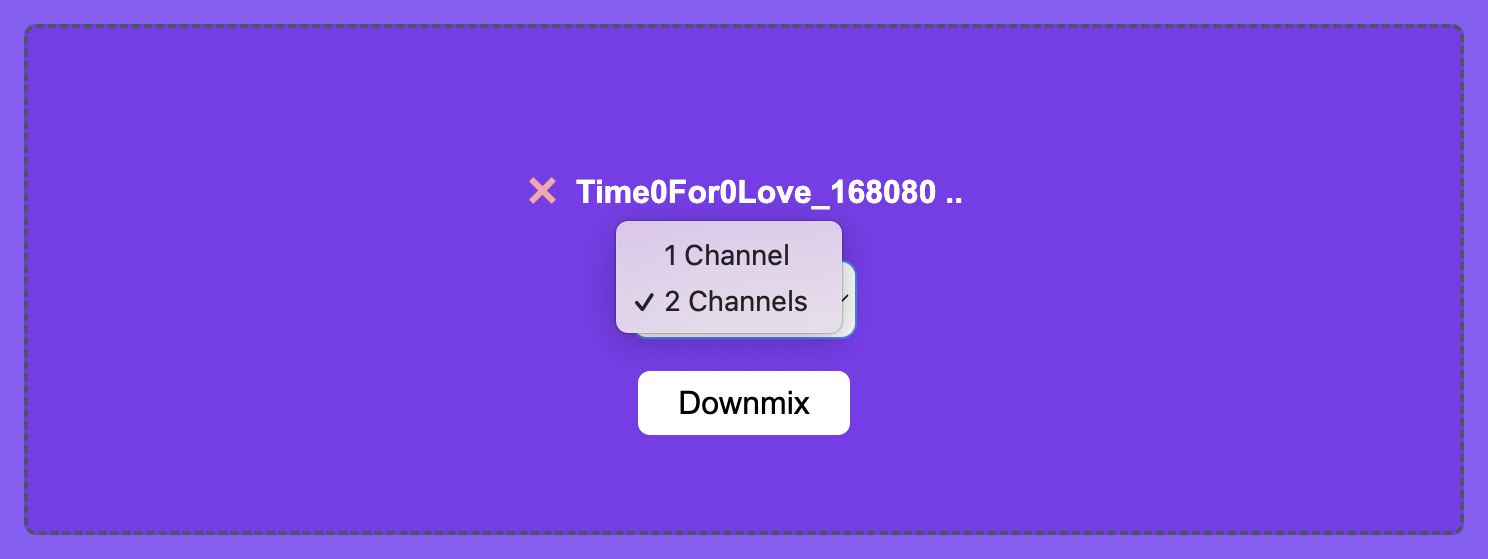 RouteNote Convert – how to downmix your audio file online for free