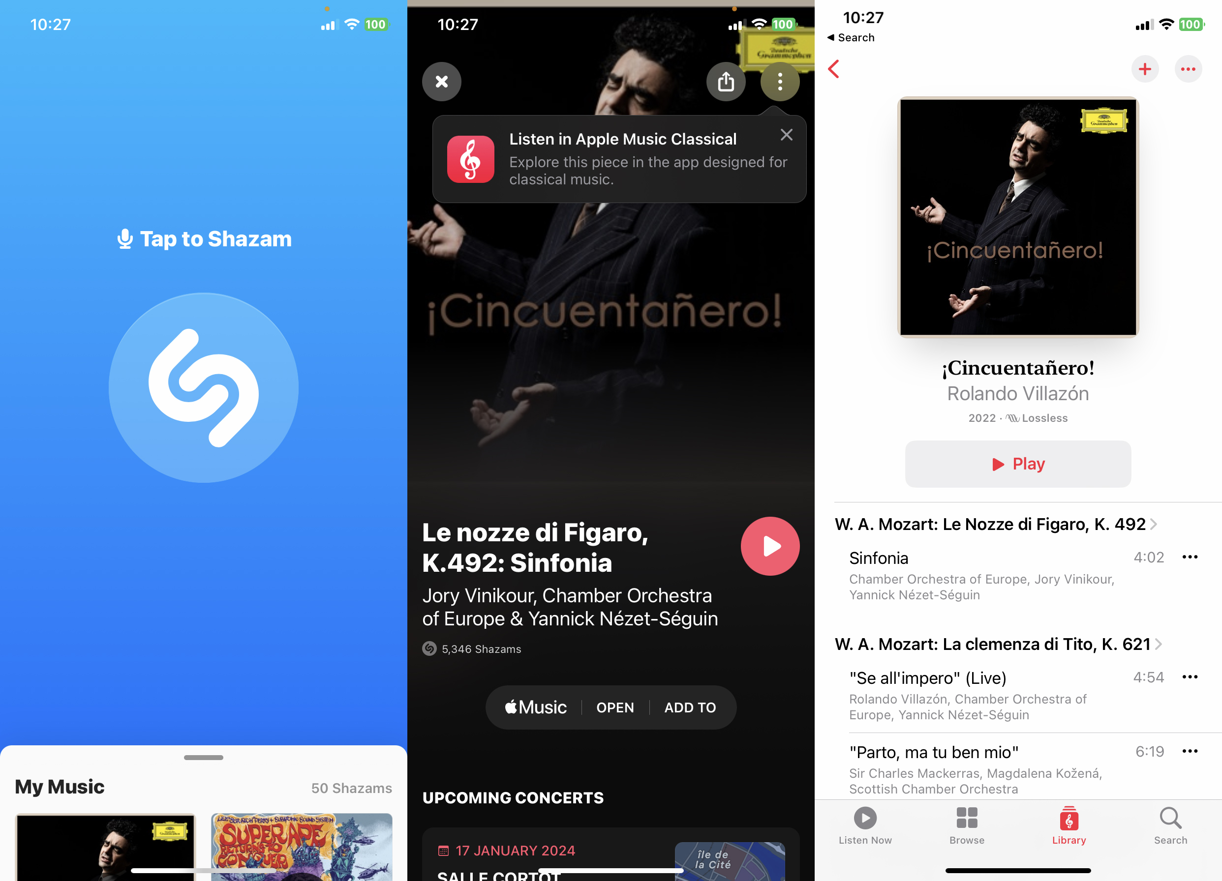 Apple integrates Apple Music Classical into Shazam