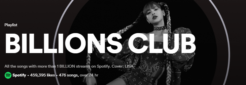 How many tracks on Spotify have a billion plays?