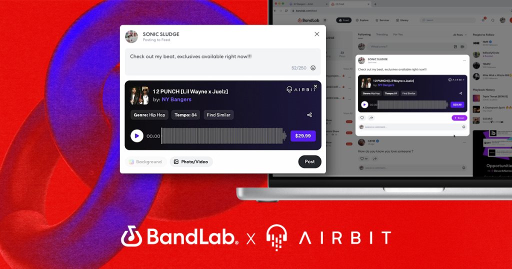 BandLab and Airbit unite to take your beats further