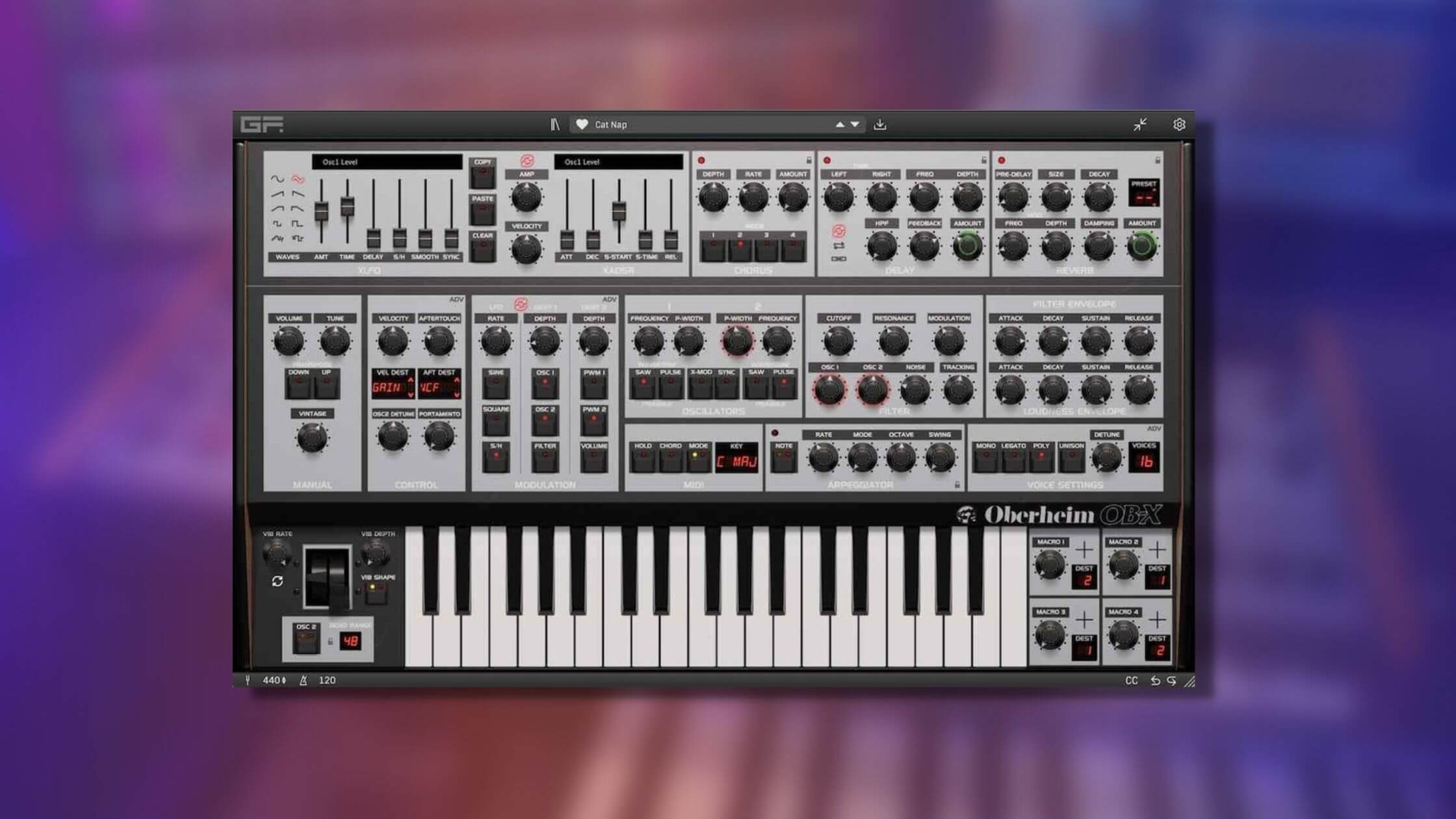 GForce unveils official Oberheim OB-X plugin emulation for $60