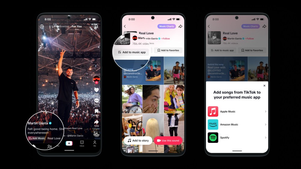 TikTok “Add to Music App” now available in over 180 countries