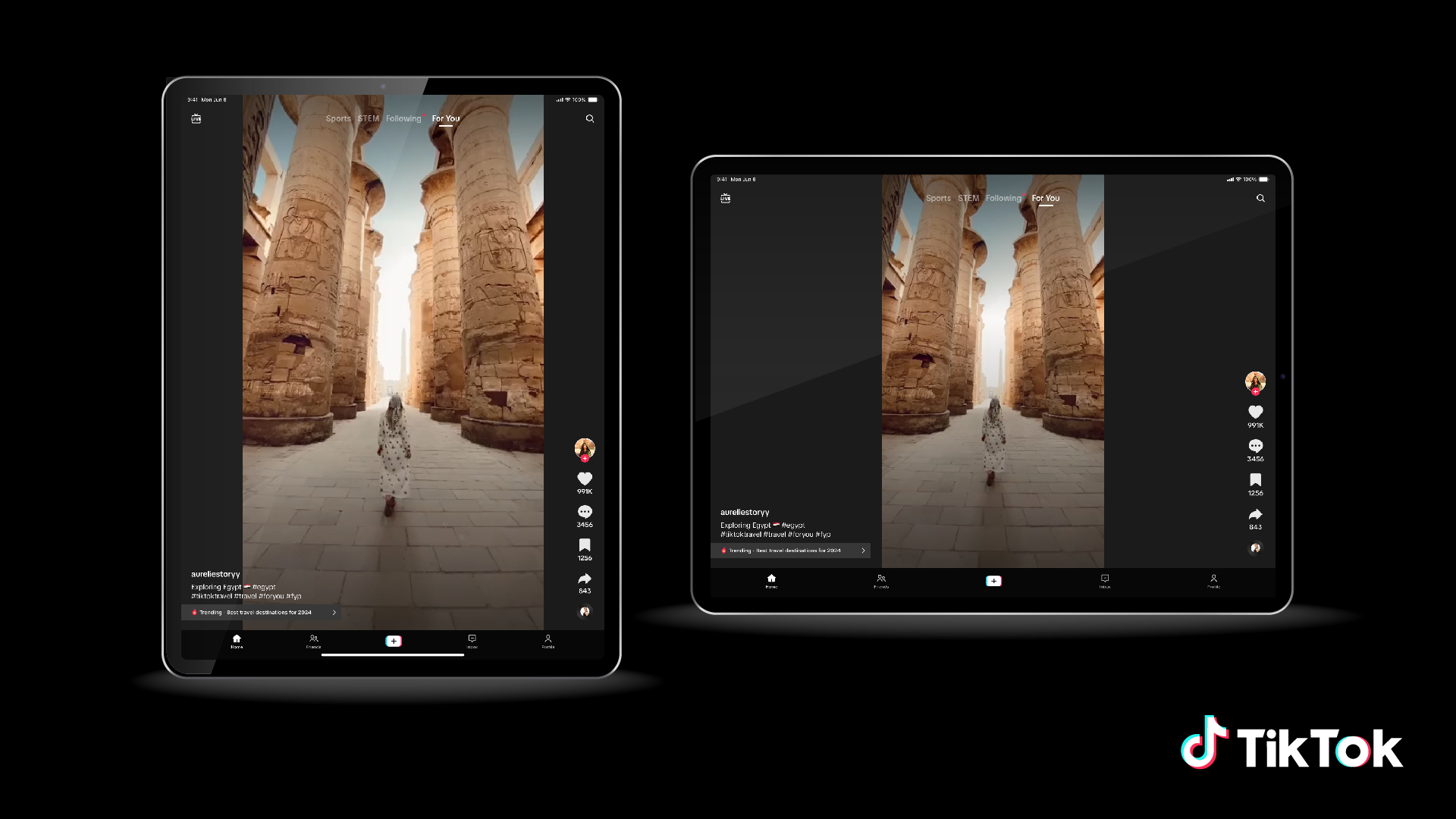 TikTok is now better on larger devices